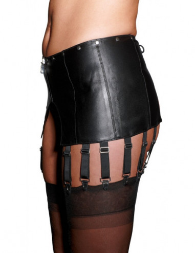 Leather Suspender Belt M