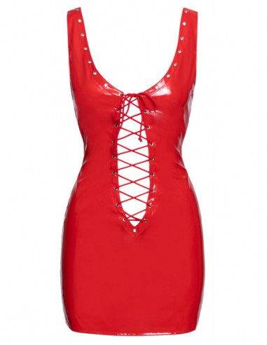 Vinyl Dress red L