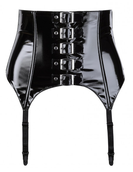 Vinyl Suspender Belt wide L