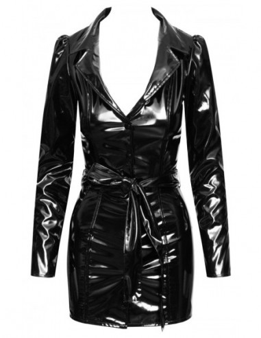 Vinyl Coat Dress L