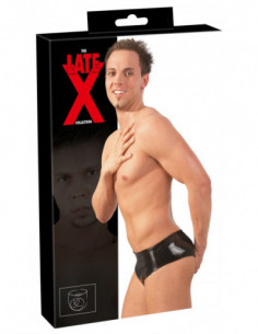 Latex Men's Briefs black M/L - Late X - Nero (cod. 375)
