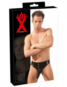 Latex Men's Briefs black M/L - Late X - Nero (cod. 376)