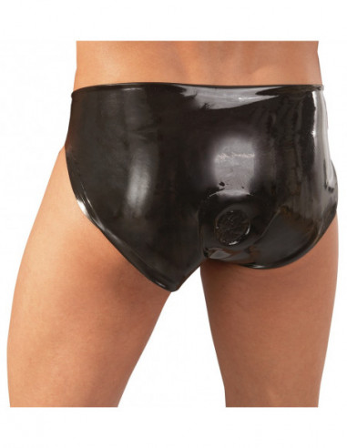 Latex Men's Briefs black M/L - Late X - Nero (cod. 376)