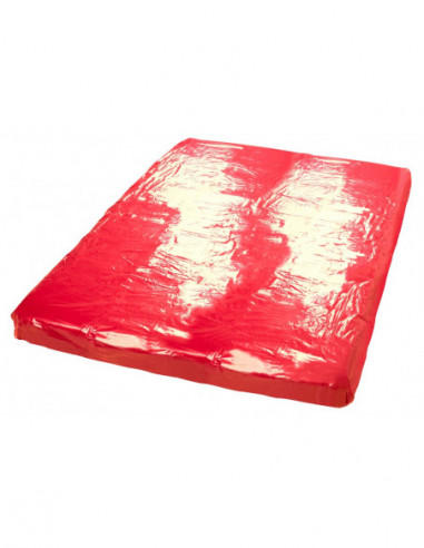 Vinyl Bed Sheet red 200x230cm