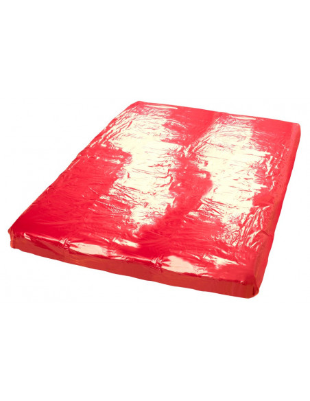 Vinyl Bed Sheet red 200x230cm