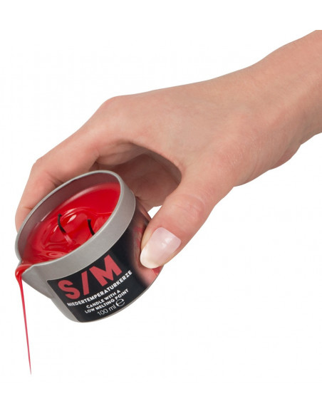 S/M Candle in a Tin red 100 g