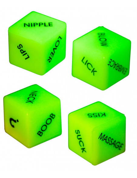 Dice Glow-in-the-dark Engl.