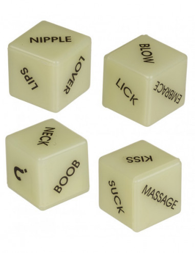 Dice Glow-in-the-dark Engl.