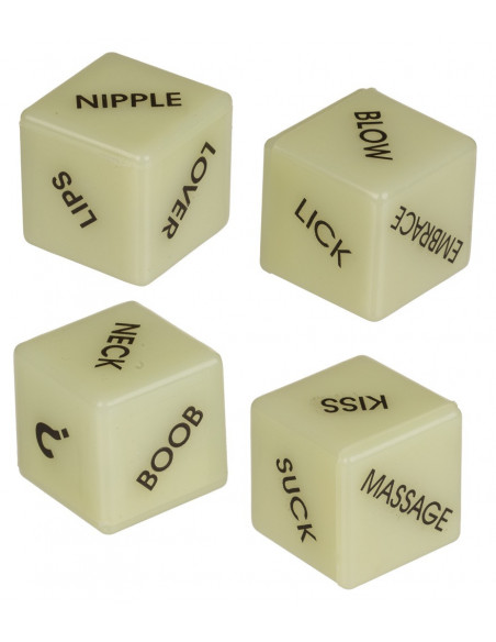 Dice Glow-in-the-dark Engl.