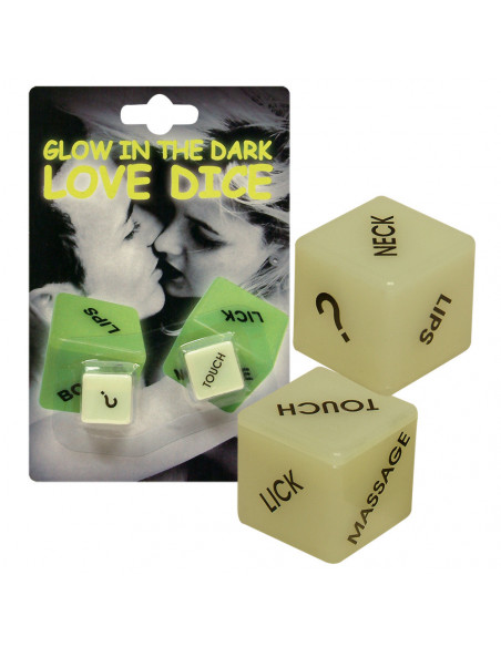 Dice Glow-in-the-dark Engl.