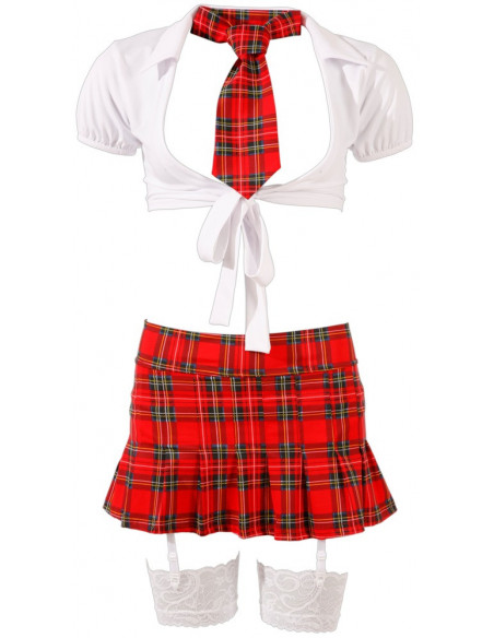 Schoolgirl Set M - Cottelli COSTUMES - rosso