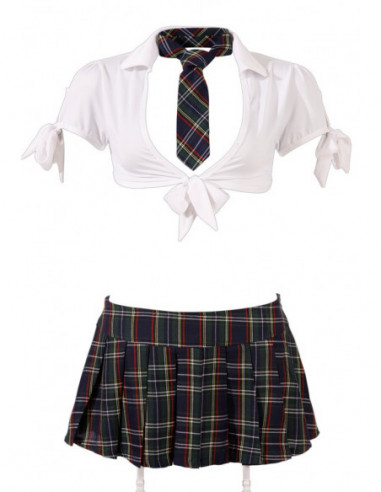 Schoolgirl set S - Cottelli COSTUMES - Bianco