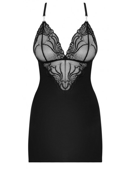 Obsessive Dress S/M - Obsessive - Nero - 828 Chemise and perizoma