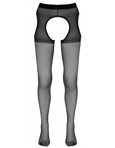 Sex Tights black L/XL - Cottelli LEGWEAR - Nero - Calze Con Apertura Loreal