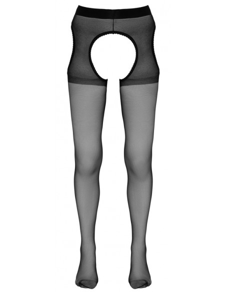 Sex Tights black S/M - Cottelli LEGWEAR - Nero - Calze Con Apertura Loreal