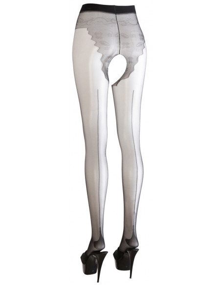 Crotchless tights 2 - Cottelli LEGWEAR - Nero (cod. 164)