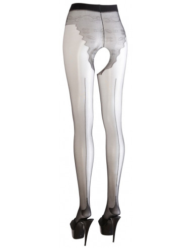 Crotchless tights 4 - Cottelli LEGWEAR - Nero (cod. 177)