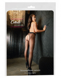 Crotchless Tights 4 - Cottelli LEGWEAR - Nero (cod. 173)