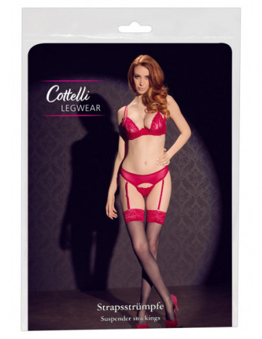 Stockings black/red 4 - Cottelli...