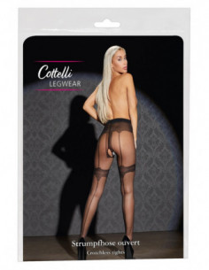 Crotchless Tights 5 - Cottelli LEGWEAR - Nero (cod. 180)