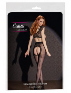 Crotchless Tights 2 - Cottelli LEGWEAR - Nero (cod. 166)