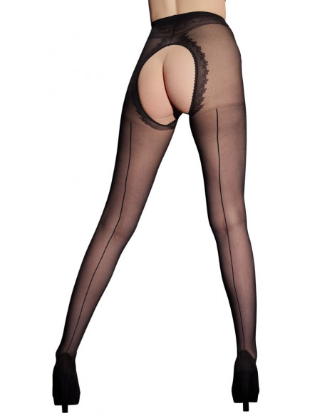 Crotchless Tights 3 - Cottelli LEGWEAR - Nero (cod. 171)