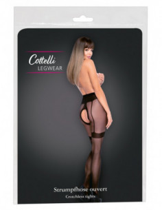 Pantyhose ouvert 2 - Cottelli LEGWEAR - Nero (cod. 804)