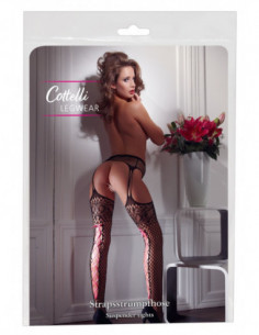 Suspender Tights L/XL - Cottelli LEGWEAR - Nero (cod. 875)