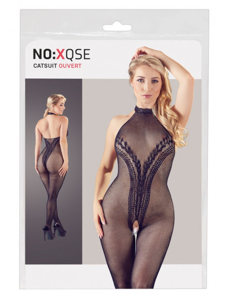 Crotchless Catsuit S-L - NO:XQSE - Nero (cod. 157)