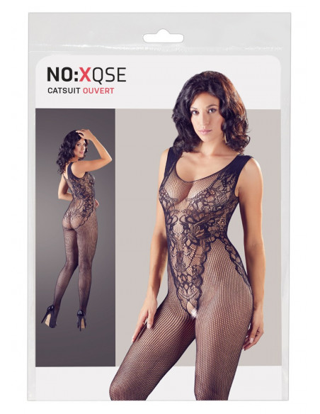Crotchless Catsuit S?L - NO:XQSE - Nero (cod. 159)
