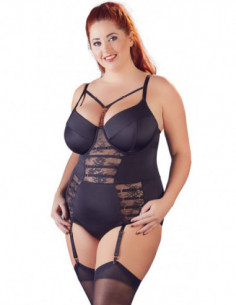 Body with Suspenders 95F/2XL - Cottelli CURVES - Nero 2