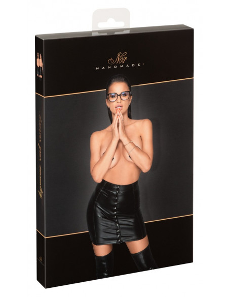 Noir Skirt Buttons L