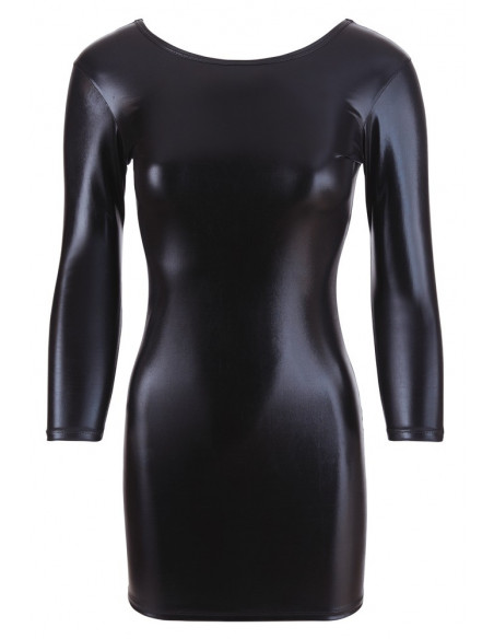 Wetlook Dress black M