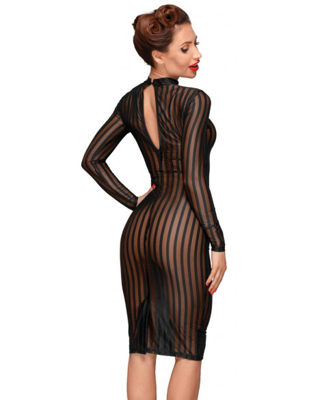 Noir Dress Stripes XL