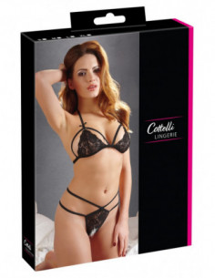 Lace Set black L - Cottelli LINGERIE