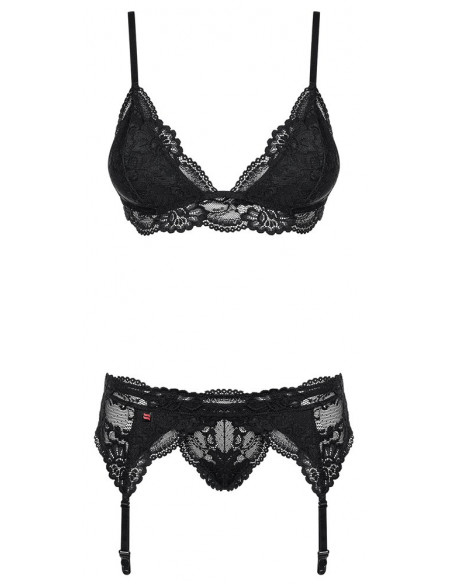 Obsessive Bra Set L/XL - Obsessive - Nero (cod. 754)