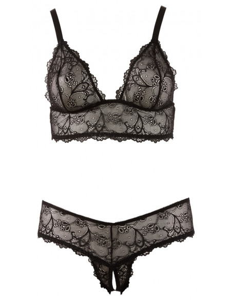 Bra and String black 4XL