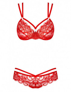 Obsessive Bra Set S/M - Obsessive - rosso (cod. 763) 2