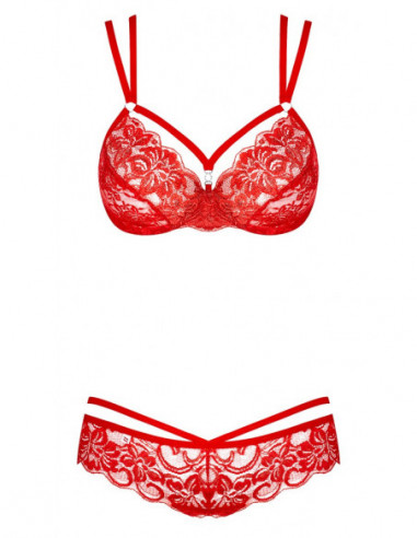 Obsessive Bra Set L/XL - Obsessive - rosso (cod. 751)