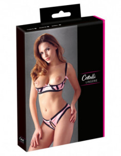 Shelf Bra Set 80B/M - Cottelli LINGERIE - rosa