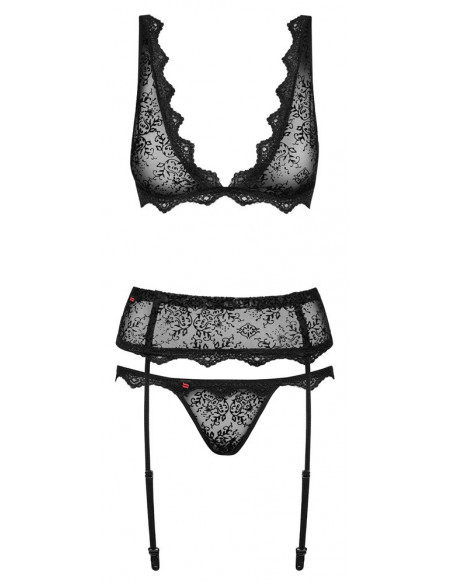 Obsessive Bra Set L/XL - Obsessive - Nero (cod. 752)