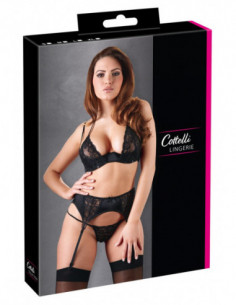 Bra Set 80B/M - Cottelli LINGERIE - Nero (cod. 89)
