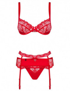 Obsessive Bra Set L/XL - Obsessive - rosso (cod. 753) 2