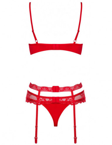 Obsessive Bra Set L/XL - Obsessive - rosso (cod. 753)