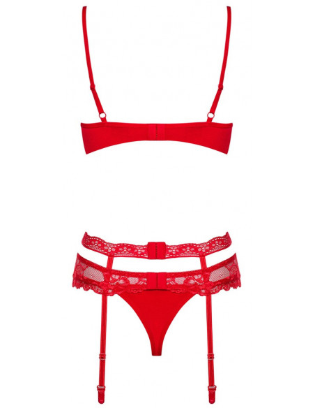 Obsessive Bra Set L/XL - Obsessive - rosso (cod. 753)