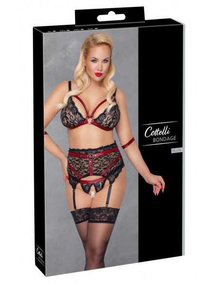 Bra Set Bondage 4XL - Cottelli BONDAGE - Nero (cod. 97)