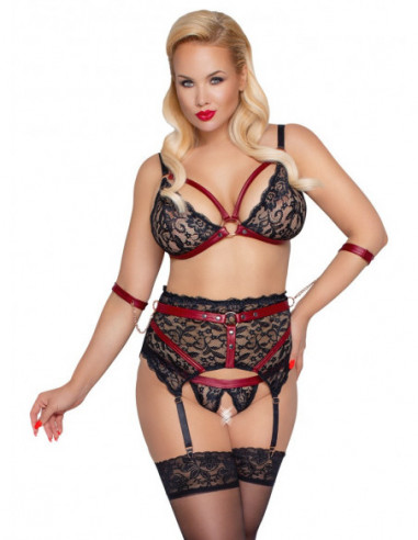 Bra Set Bondage 4XL - Cottelli BONDAGE - Nero (cod. 97)