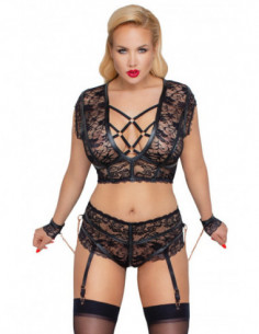 Bra Set Bondage XL - Cottelli BONDAGE - Nero (cod. 108) 2