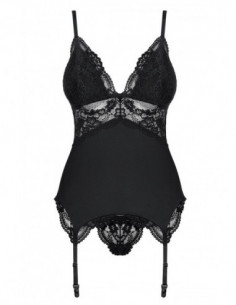 Obsessive Basque S/M - Obsessive - Nero - 810 Corpetto and perizoma 2