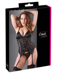 Cami Suspender M - Cottelli LINGERIE - Nero (cod. 127)